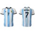 Tanie Strój piłkarski Argentyna Rodrigo de Paul #7 Koszulka Podstawowej MŚ 2022 Krótkie Rękawy